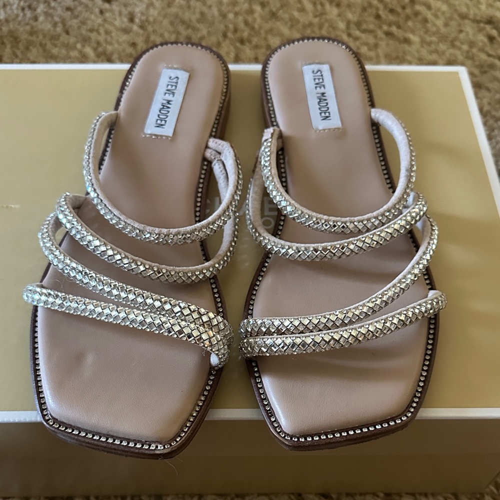 Steve Madden Metallic Strappy Sandals